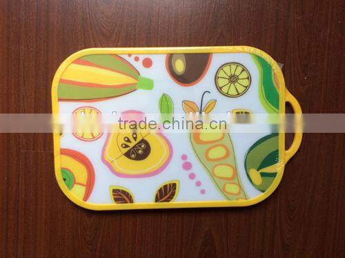 AVON hot sale Glass chopper table/glass round chopping board/chopping block/Plastic pp cutting board