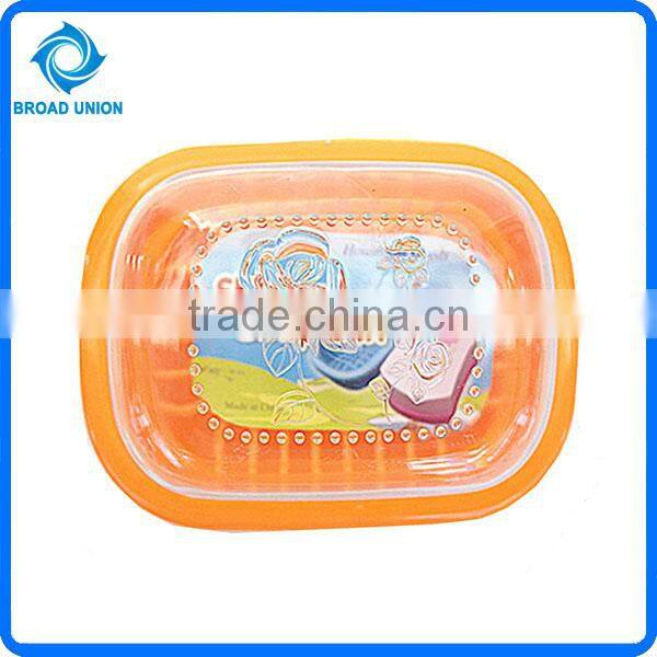 Cheap Plastic Orange Soap Box Dish