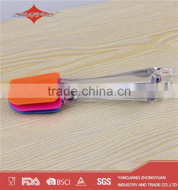 Food grade silicone spatula with plastic handle
