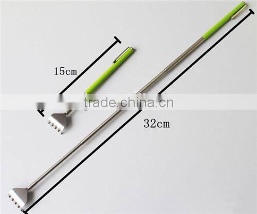 New pen style stainless steel Extendable back scratcher