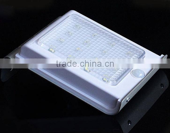 16 LED Solar Power Motion Sensor Garden Security Lamp Outdoor Waterproof Light