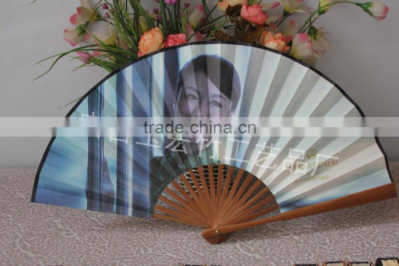 Chinese hand folding bamboo fan