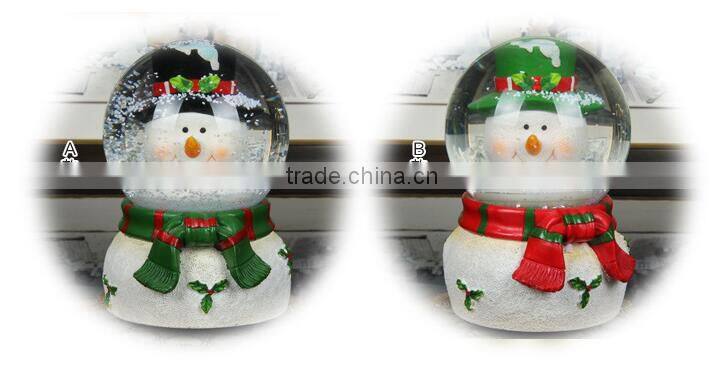 Hot Sale christmas snow Gifts globe musical christmas snow globe