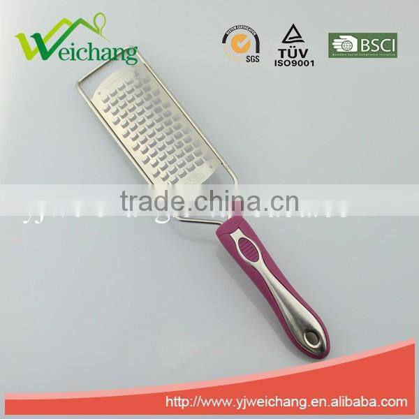 WC-P4304 New product stainless steel ETCHING GRATER grater manual cheese grater vegetable kitchen graters with PP handle