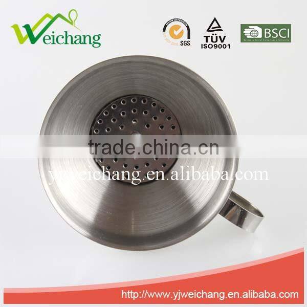 WCE207 Hot sale Kitchenware tool oil filling funnel stainless steel funnel easy tools high quality