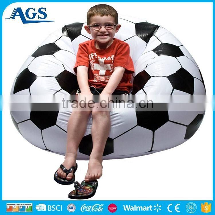 Environmental material soccer style inflatable seat cushion