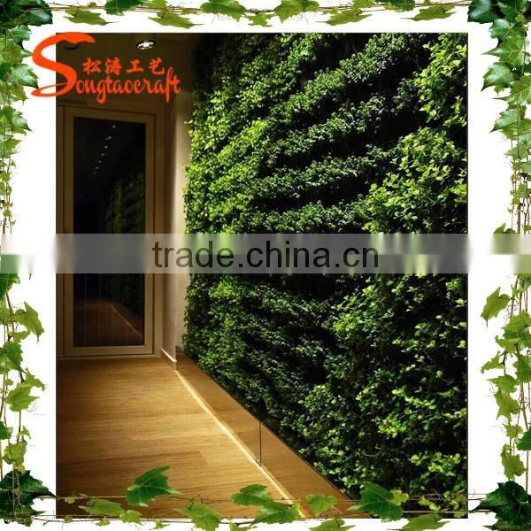 Guangzhou Factory price plastic plant green wall for outdoor decorating