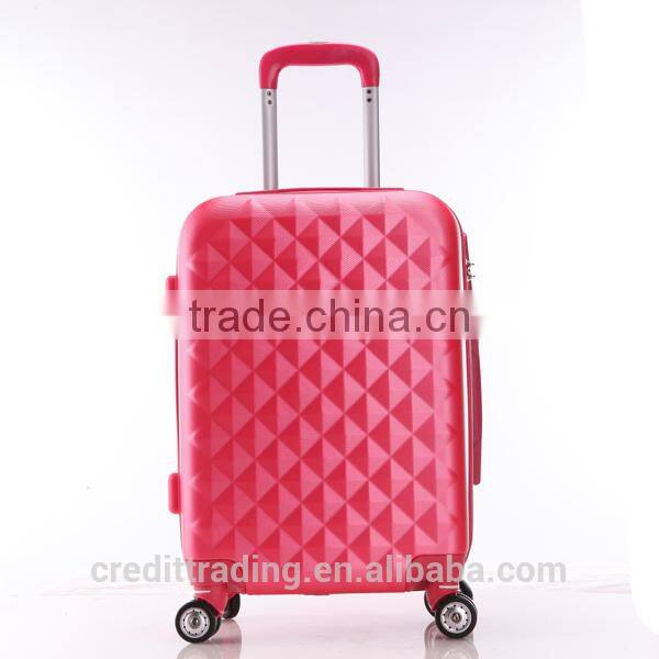 cheap pink abs luggage sets