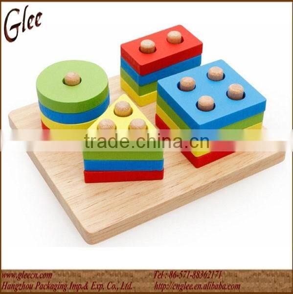 Babby wooden building blocks toy