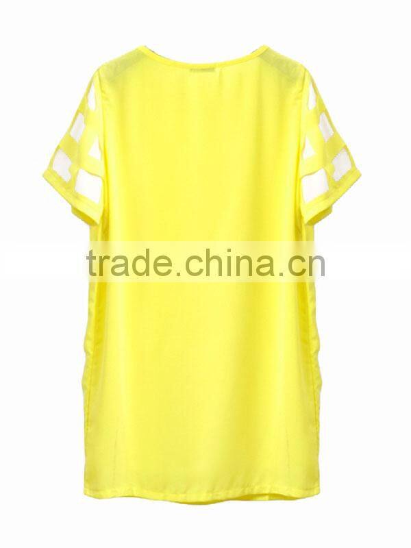 Hot selling women's clothing garment apparel direct factory OEM/ODM manufacturing short sleeve korea fashion blouse