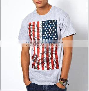 American flag Black White Tees latest new design men printing t shirt for men