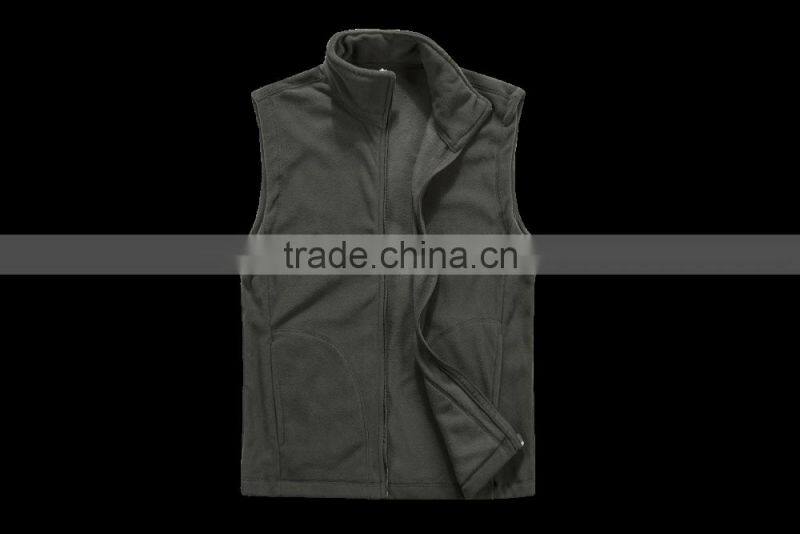 2016 anti-pilling new style sleeveless polar fleece winter jacket for men ,man vest