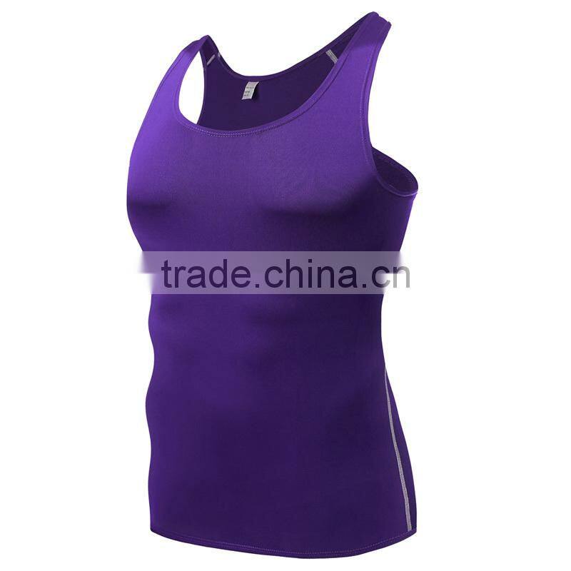 Trendy design quick dry gym fitness mens sports tank tops