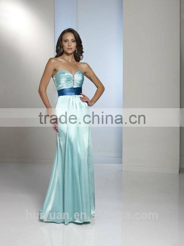 light blue sleeveless full length mother of the bride satin suits
