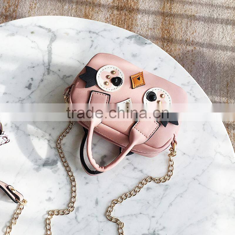 sweet girls fashion sling long strap handbags one pink bag