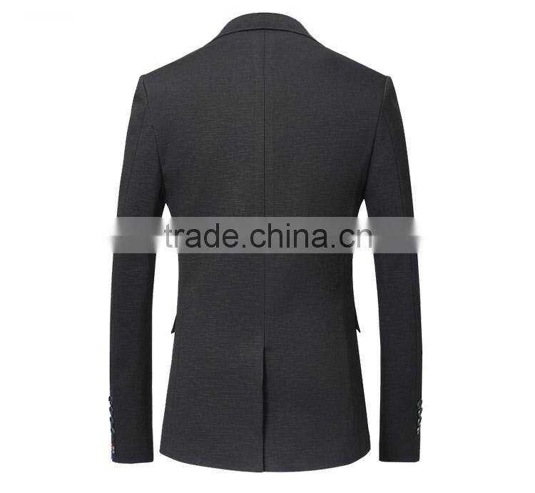 Wholesale Customized European Business Suit 1 Button Charcoal Men Suits