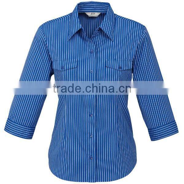 2013 Hot Sale Womens 3/4 Sleeve Business Shirt