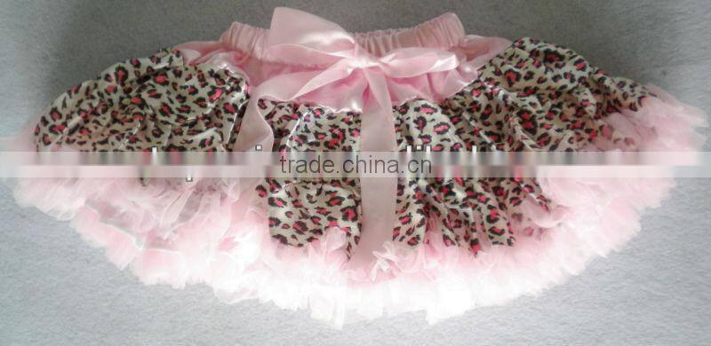 hot pink baby girl fluffy satin pettiskirts girl's tutu skirts