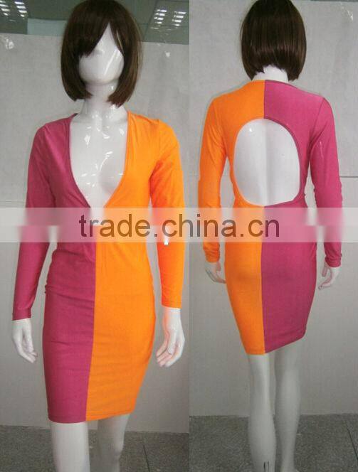 2016 New Sexy Women Ladies Bodycon Short Sleeve Evening Party dress