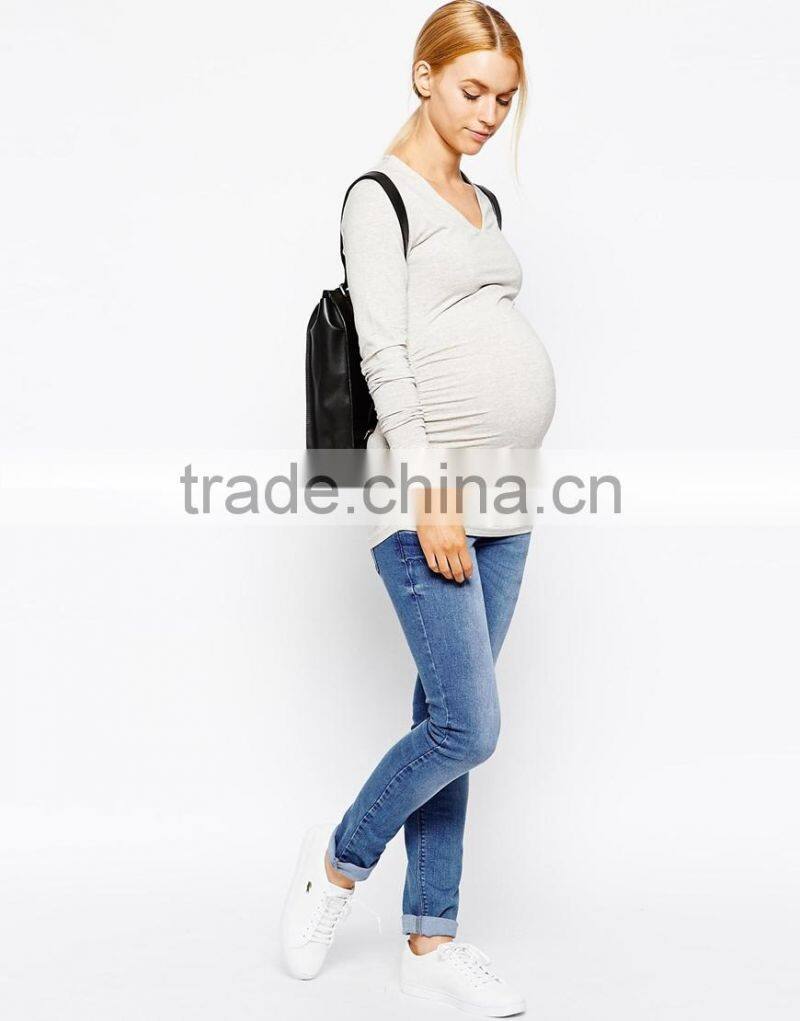 Isabella Oliver V Neck Ruched Top China products