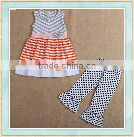 2017 Bandage dress wholesale children clothes made in korea sleeveless outfit children cabinet