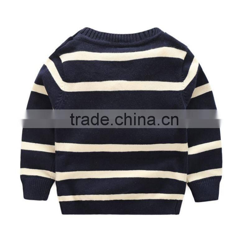 New Design Children Striped Sweaters Long Sleeve Knitting Boy Pullover