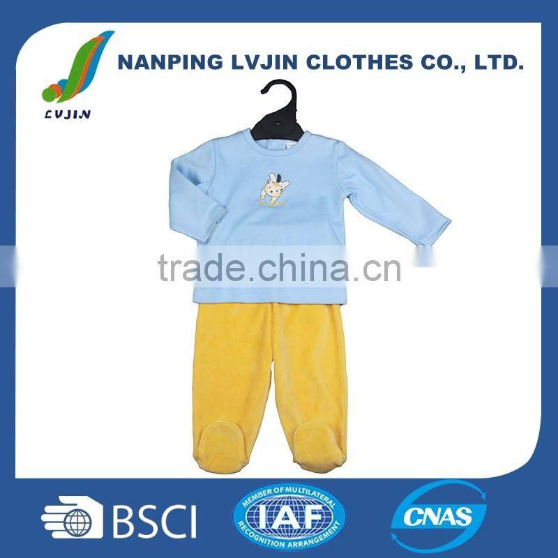 2016 cotton baby clothing set with kids pants &t-shirt