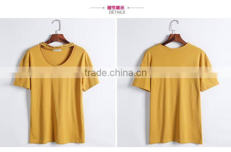 women hot-sales fashion design t shirt of cotton