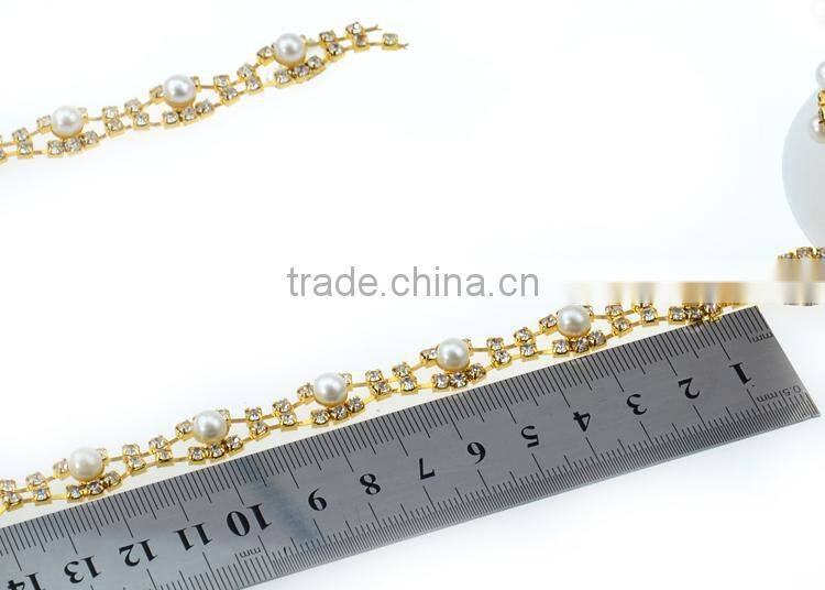 Factory Directly Hot Sell Pearl&Rhinestone Trimming