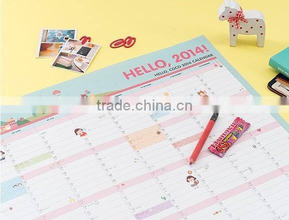 So Cute Stationery 2014 Stick Note Calendar Stick Note Pad Hello 2014 Calendar