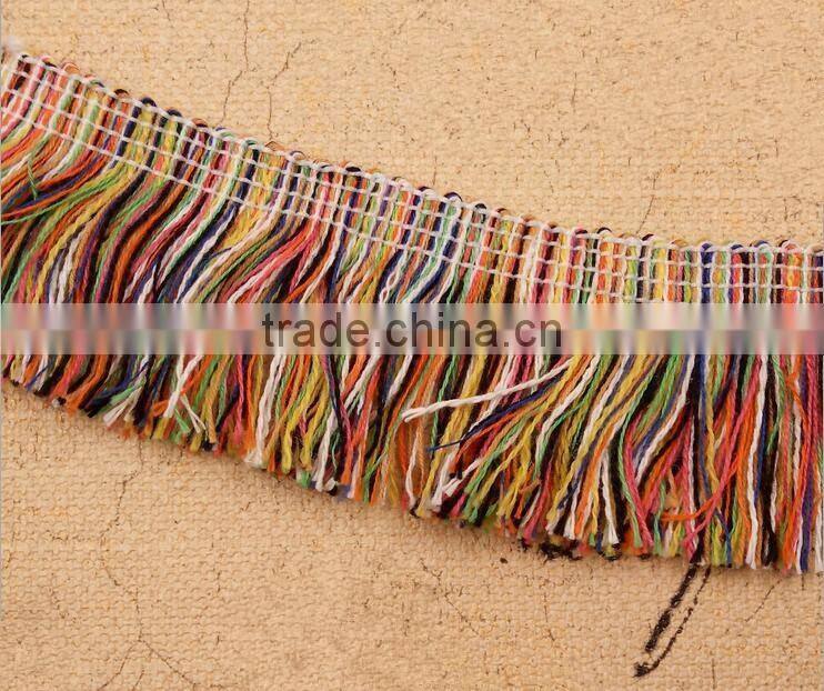 hot sale handmade 100% cotton tassel decorative with braided
