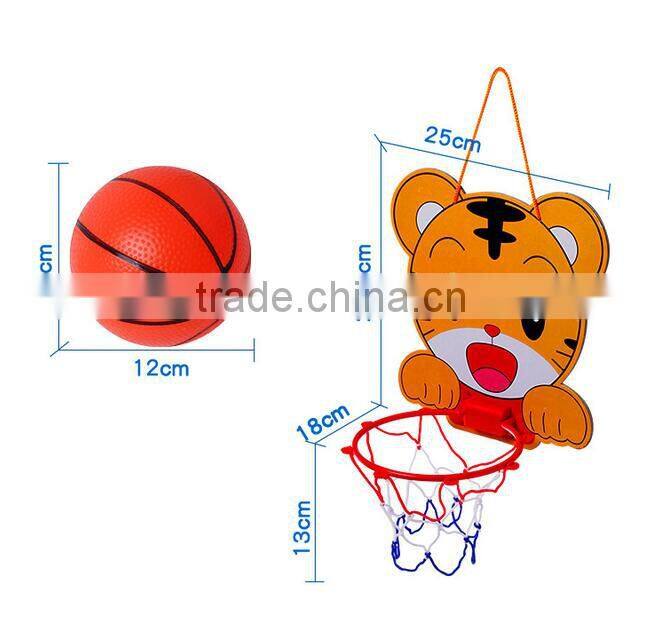 Children's sports toy cartoon basketball board indoor hanging mini basketball frame hoop for kids