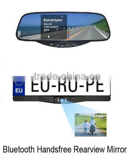 2015 new bluetooth hands free 4.3 inch night vision ccd cmos car rear view camera
