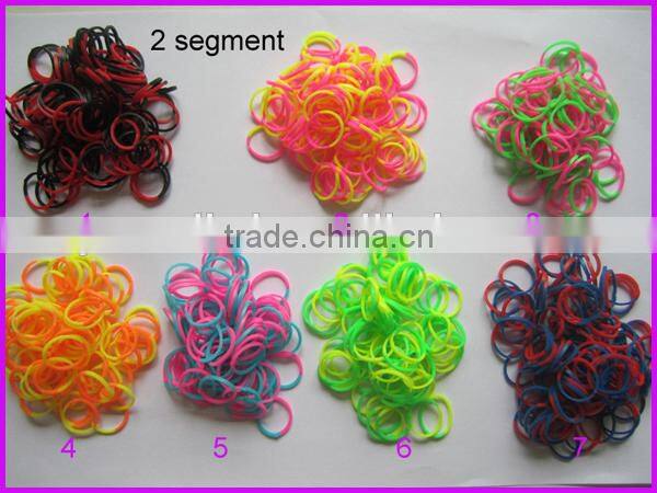European top selling glow in the dark loom rubber bands