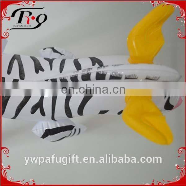 plastic animal inflatable zebra toy