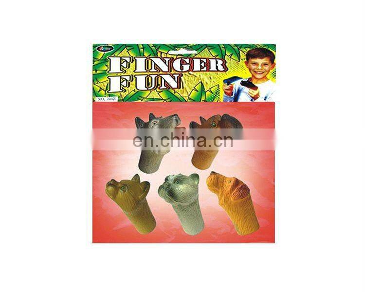 Ready Salable Bubber Wild animal finger Puttet HC77181