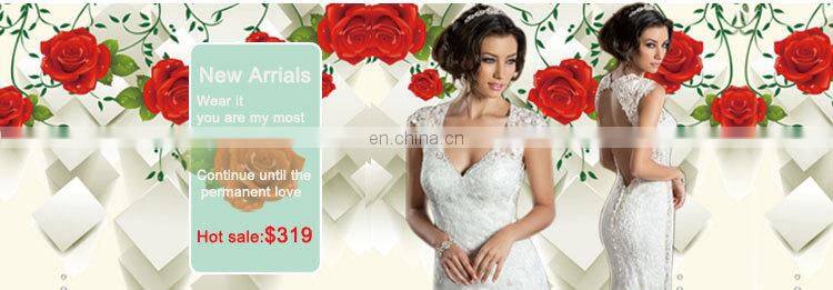1A175cx 2015 High Collar Lace Palace Wedding Dress/Real Picture Show Bridal Wedding Dress Court Train Europe and America 2105