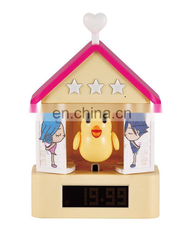 Hot sale table decor clock novelty alarm cuckoo bird desk clock