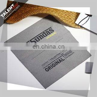 custom brand name logo garment main woven private label