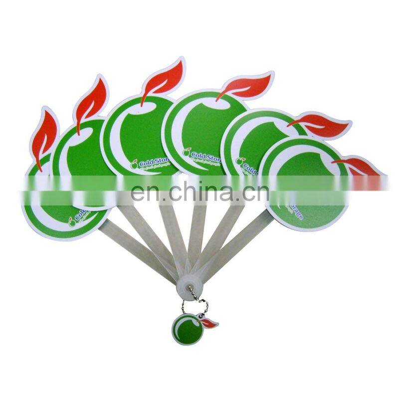 custom making logo artwork printable advertising paper fan