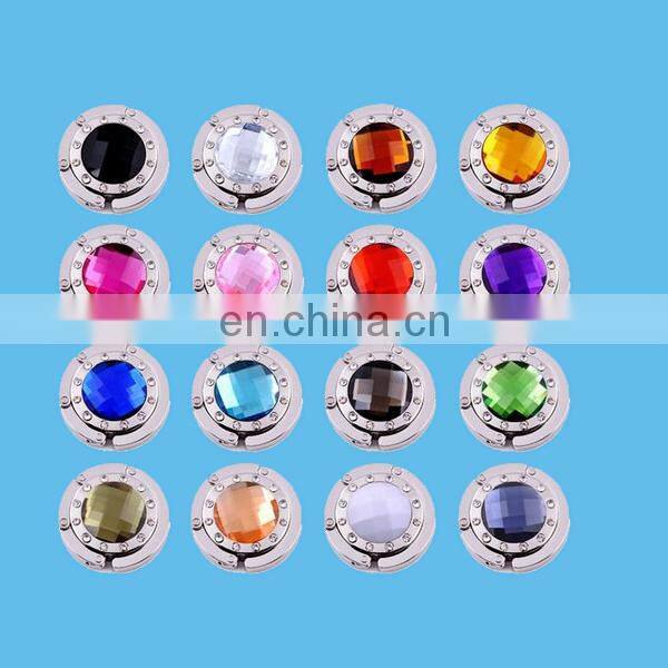 custom foldable school bag hanger with stones