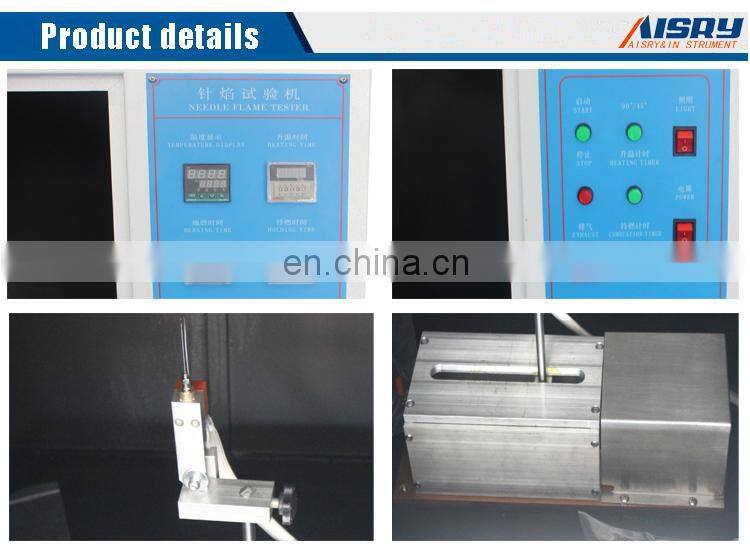 Flame Retardant Performance Tester For Electrical Components And Mechanical Components