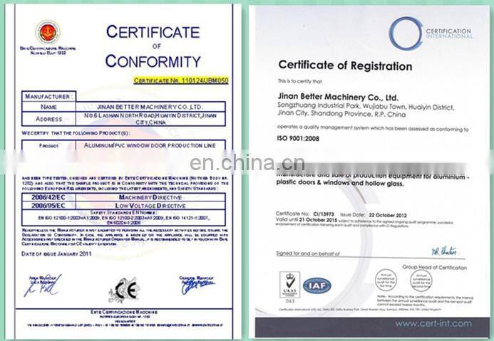 Equipment for fabricating PVC windows doors / plastic four corner welder