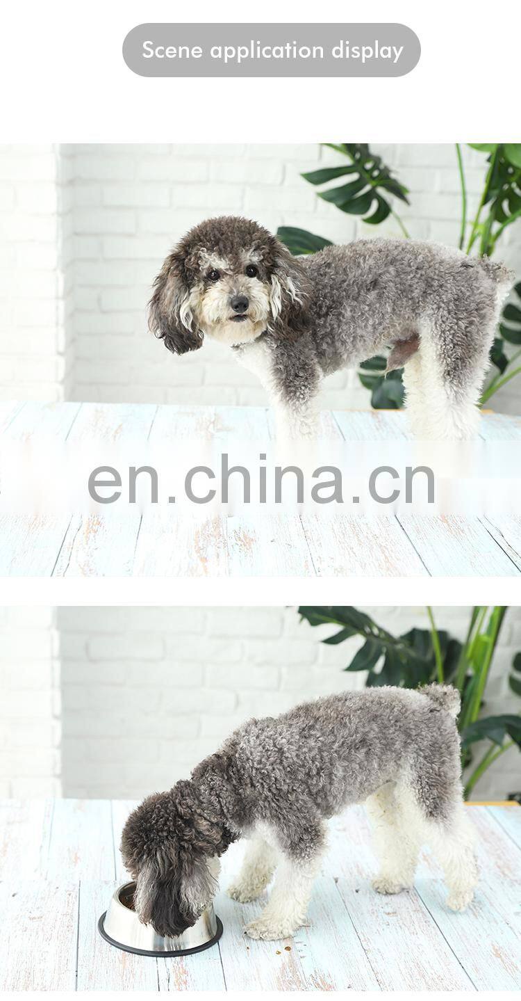 Pet Accessories Wholesale Non-slip Feeder Dog Feeding Pet Steel Bowl