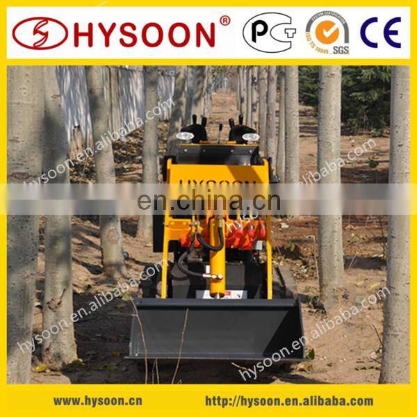 China mini skid steer loader with attachments, like auger, lawn mower, trencher, etc.