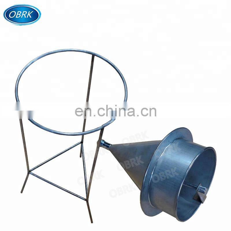 Laboratory Standard Large Metal Sand Funnel(apparatus used to test bulk density, compacting density and void
