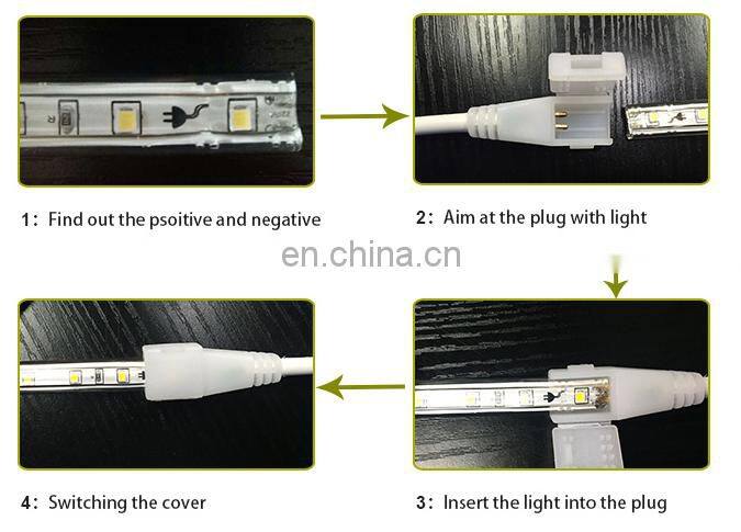 Rubber 100m hydrophilic strip indoor/outdoor led rope light 220v 230v 240v