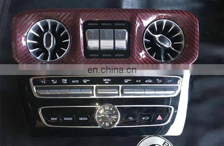 2019year G class w463A car central control cover W464 G500 G550 G55 G63 dry carbon fiber material dashboard cover