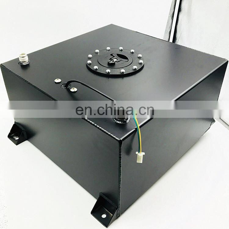 8 GALLON 30.5L POLISHED ALUMINUM RACING/DRIFT FUEL CELL GAS TANK W/ LEVEL SENDER