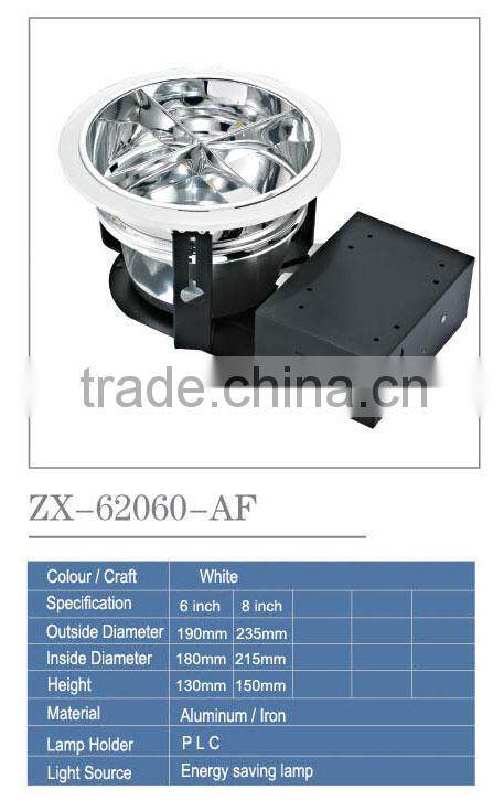 High quality Aluminum white led lighting accessories Wrought iron Lamp